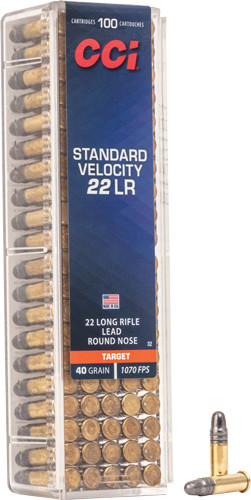  32 Standard Velocity Lead Round Nose 40 Grain .22 Long Rifle 1070 Fps Ammo