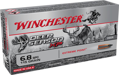 chester X68SPCDS Deer Season XP Extreme Point 115 Grain 6.8 Remington SPC 2625 Fps Ammo