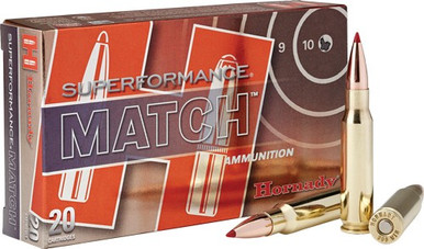 nady 80963 Superformance Match ELD Match Extremely Low Drag-Match 168 Grain .308 Win / 7.62x51mm 2840 Fps Ammo