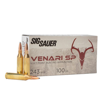  Sauer V243SP10020 Venari Soft Point 100 Grain .243 Winchester 2960 Fps Ammo