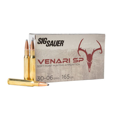  Sauer V3006SP16520 Venari Soft Point 165 Grain .30-06 Springfield 2900 Fps Ammo