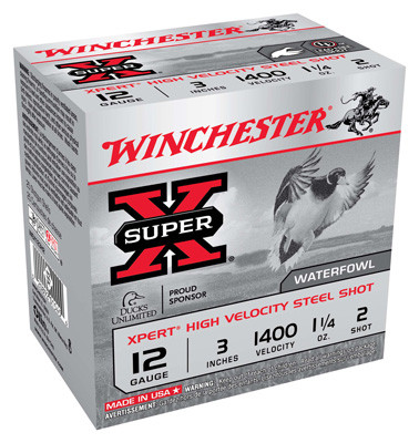 chester WEX123H2 Super X Xpert 12 Gauge 3 1-1/4oz #2 1400 Fps Ammo