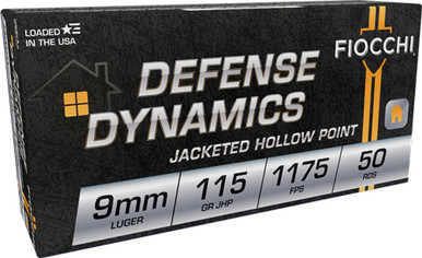 cchi 9APHP Defense Dynamics Jacketed Hollow Point 115 Grain 9mm Luger/Parabellum 1175 Fps Ammo