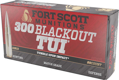 t Scott Munitions 300115SCV Tumble Upon Impact (TUI) Solid Copper Spun 115 Grain .300 AAC Blackout 2219 Fps Ammo