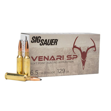  Sauer V65CMSP12920 Venari Soft Point 129 Grain 6.5mm Creedmoor 2820 Fps Ammo