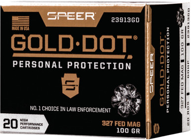 er 23913GD Gold Dot Personal Protection Hollow Point 100 Grain .327 Federal Mag 1500 Fps Ammo