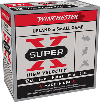 chester X12HV5 Super X High Velocity 12 Gauge 2-3/4 1-1/4oz #5 1450 Fps Ammo