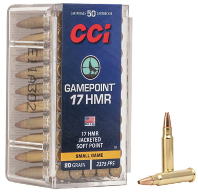  GamePoint Rimfire 17 HMR 20 Gr. Jacketed Hollow Point 50 Rd. Ammo