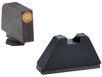 AmeriGlo XL Height Sights (Orange Outline Tritium Front/Black Rear