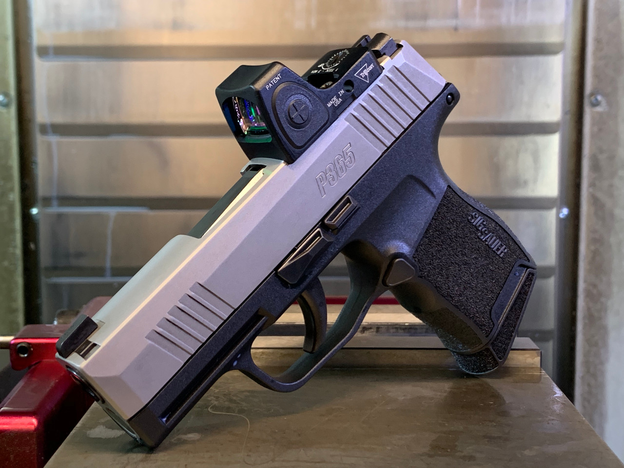 Sig P365 Optic Cut Trijicon RMRcc Maple Leaf FAs, LLC