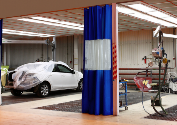 Auto Body Shop Curtains Auto Body Shop Curtains