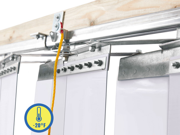 Low Temp Accordion Fold Strip Door Kit Low Temp Accordion Fold Strip Door Kit