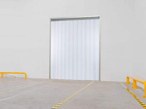 PVC Strip Curtain Door Industrial Vinyl Door Strips 6’ x 7’ for Race Trailer RV 
