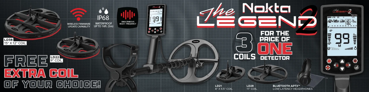 Nokta The Legend 2 Metal Detector FREE COIL PROMO