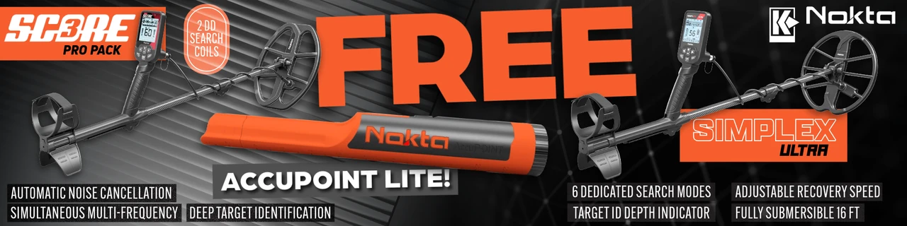 FREE AccuPOINT Lite with Nokta Triple Score & Simplex Ultra