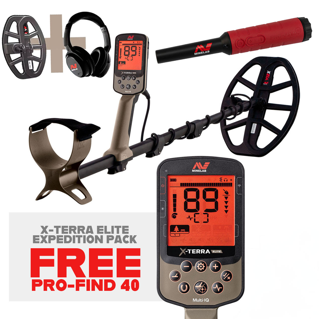 マジックキャッスルデックセット Minelab X-Terra Elite Metal Detector Expedition Pack