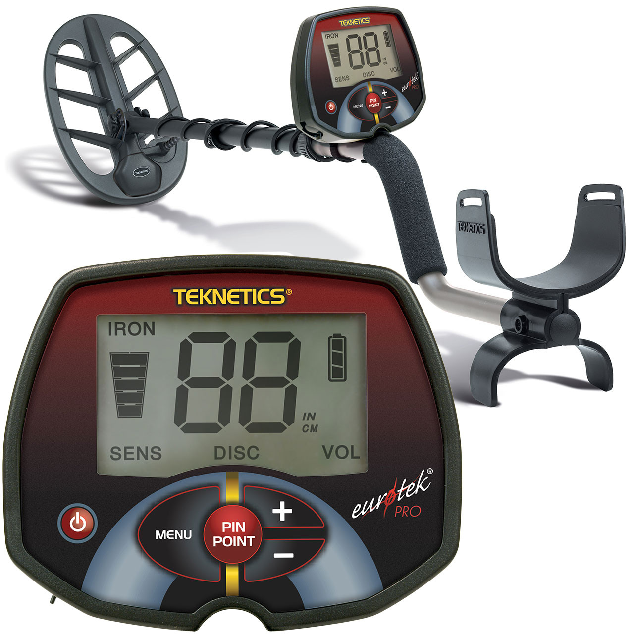 Teknetics Eurotek Pro Metal Detector by Kellyco Detectors