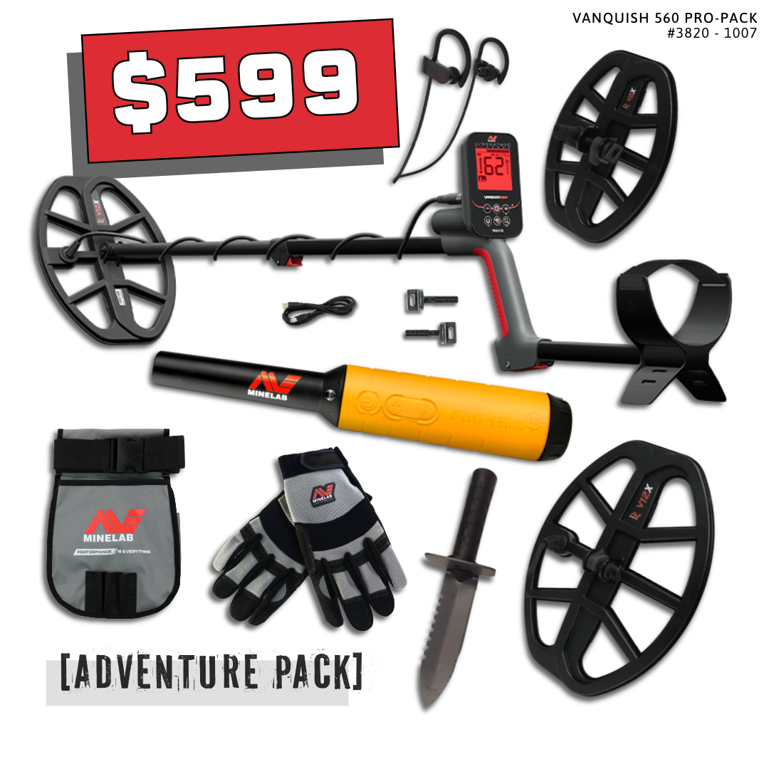 マジックキャッスルデックセット Minelab Vanquish 560 Metal Detector Pro Pack - Adventure Pack #2