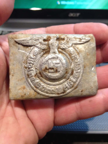 WWII German SS Belt Buckle Find