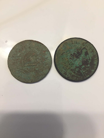 Two 1700s Coin Metal Detecting Finds