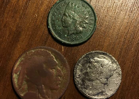 Three Old Coins Metal Detecting Find