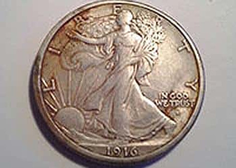1916's Walking Liberty Half dollar!