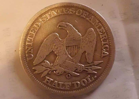 4856 Seated Half Found With VX3