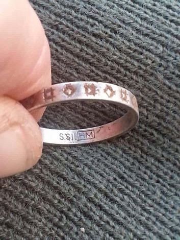 Sterling Silver ring found by Garrett AT Gold