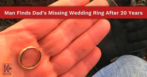 Man Finds Dad’s Missing Wedding Ring After 20 Years
