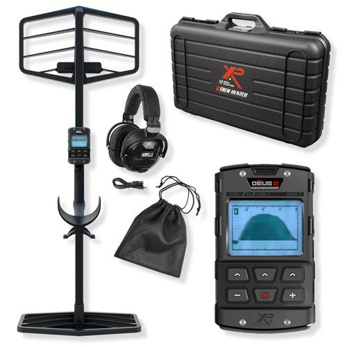 XP Deus II XTREM HUNTER Deep Seeking Metal Detector XP Deus II Remote Control WSA II Wireless Headphones XP 115 Case