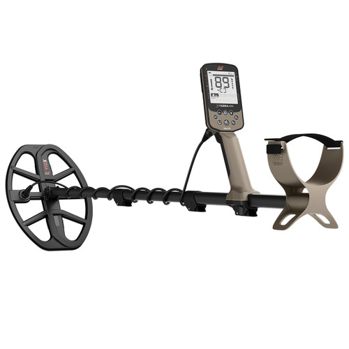Minelab X-Terra Elite Metal Detector Powered by Multi-IQ Left Side Light Off