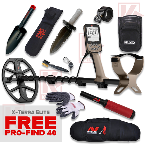 Minelab X-Terra Elite Metal Detector Basic Bundle