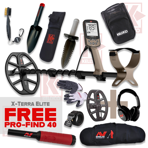 Minelab X-Terra Elite Metal Detector Expedition Pack Basic Bundle Minelab X-Terra Elite Metal Detector Expedition Pack Basic Bundle