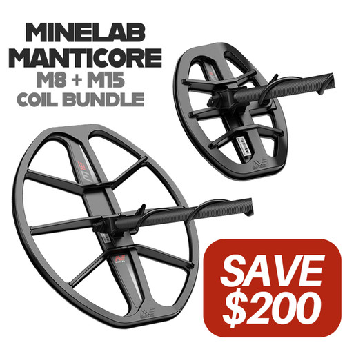 Minelab Manticore Coil Bundle M8 + M15 Minelab Manticore Coil Bundle M8 + M15