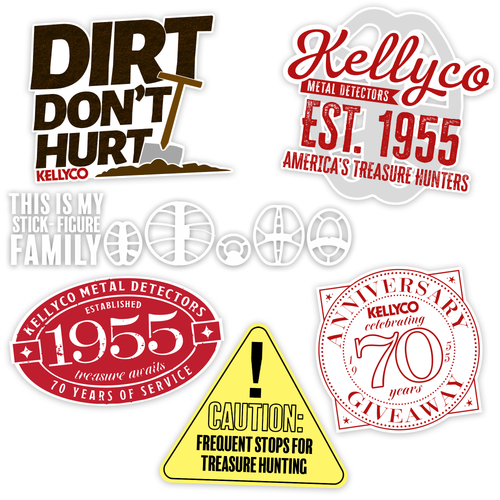 Kellyco 70th Anniversary Sticker Bundle