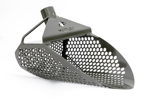 Motley Digging Tools Beach Scoop Without Handle--Green  Side View 