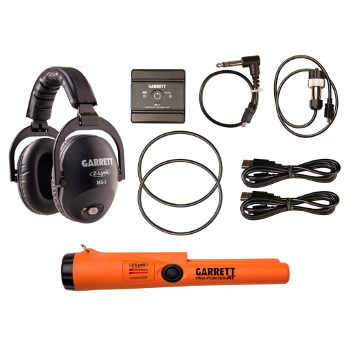 Garrett Z-Lynk MS-3 Headphones / Pro-Pointer AT Z-Lynk Kit