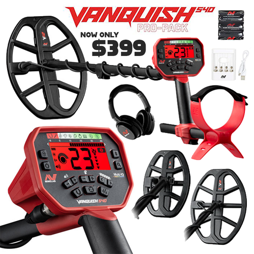 Minelab Vanquish 540 Pro-Pack Metal Detector