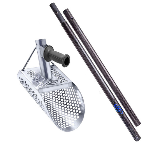 CKG 10x5" Sand Scoop and Carbon Fiber Handle unassembled Bundle 