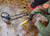Nokta AccuPOINT Waterproof Pinpointer lifestyle photo of man using the AccuPOINT in a river 
