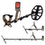 Minelab X-Terra Elite Metal Detector Powered by Multi-IQ Right Side Lit Screen, Left Side Compact Left Side Extended