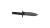 Minelab serrated digging tool, black blade with grip handle