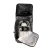 Minelab field backpack, grey and black camo with logo. Large capacity Storage, open with headphones hung.