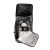 Minelab field backpack, grey and black camo with logo. Large capacity Storage, open with headphones hung.