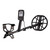 Minelab Manticore Metal Detector fully assembled on white background.