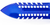 A close up of the Motley Digging Tools Grass Knife blade  in blue.