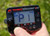 Close-up of the XP ICON metal detector wireless control screen displaying P1.