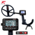 Components of the XP ICON-X metal detector kit, including the wireless control screen and 11-inch FMF search coil, displayed on a white background.