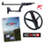 XP ICON-X metal detector components, including the adjustable shaft, FMF search coil, and instruction manual on a white background.