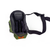 Open pouch showing internal storage pockets and wide waist belt